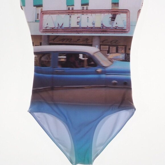 Retro Muchacho Swimsuit Womens Size Small One Piece Unstructured Super Soft - Picture 2 of 10